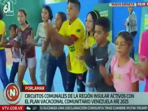 Nueva Esparta | Niños y niñas disfrutan del Plan Vacacional Comunitario Venezuela Ríe 2025