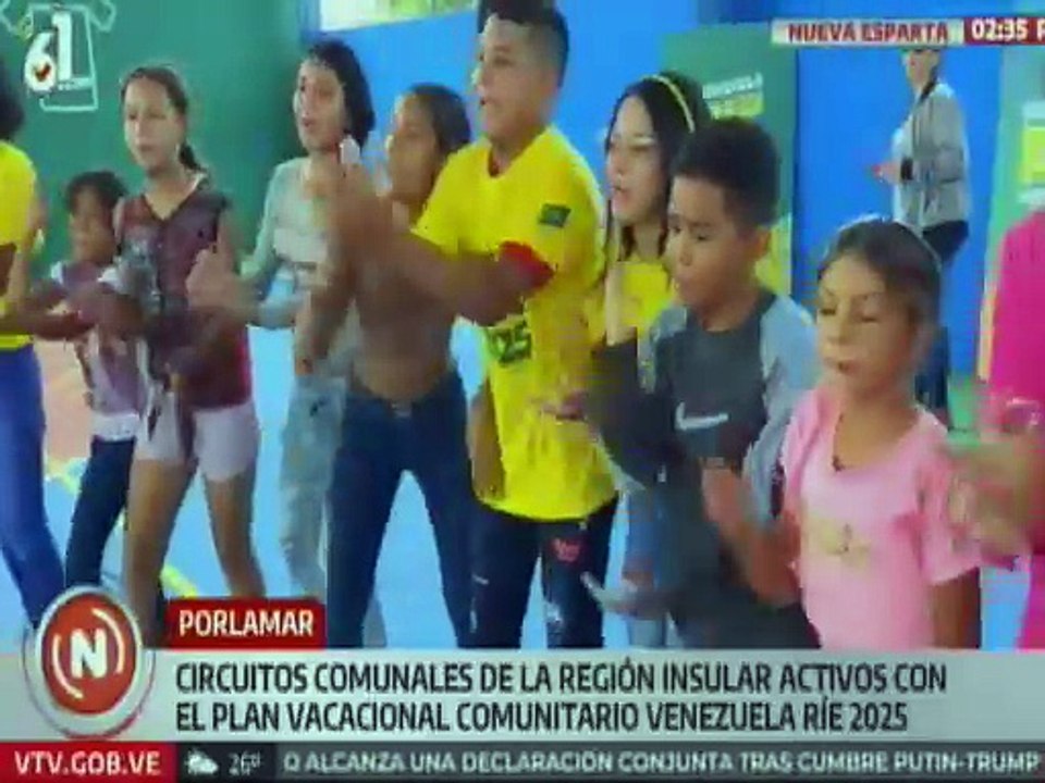 Nueva Esparta | Niños y niñas disfrutan del Plan Vacacional Comunitario Venezuela Ríe 2025
