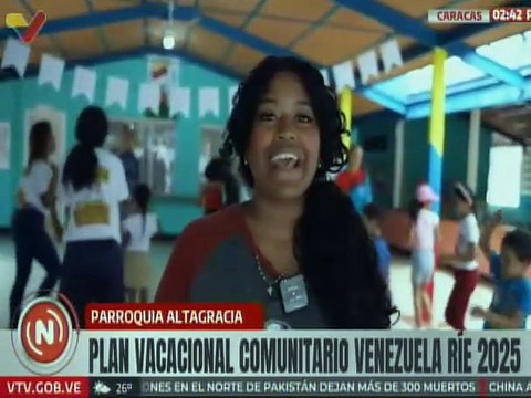 Caracas | Niños y niñas de Altagracia disfrutan del Plan Vacacional Comunitario Venezuela Ríe 2025