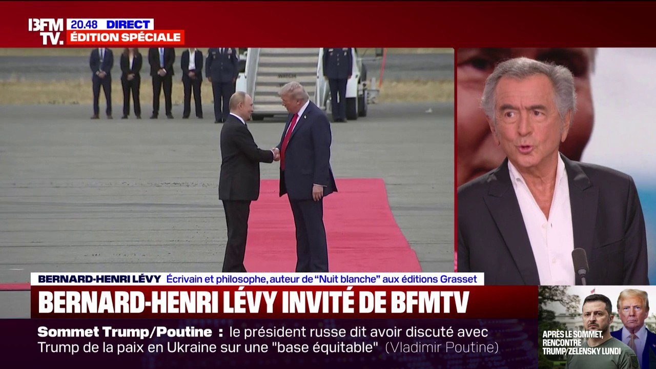 "C'était un faux sommet de la paix", déclare Bernard-Henri Lévy à propos du sommet entre Trump et Poutine