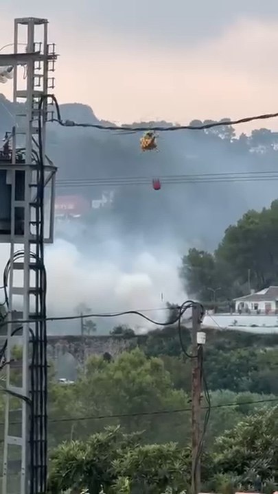 Vídeo del incendio en la zona de les Arcaetes d'Alboi. Fuente: Miguel Bordes