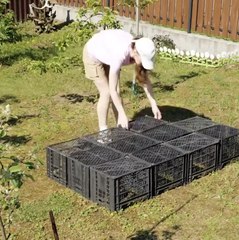 Turning Plastic Crates into Backyard Treasure! ♻️🌿