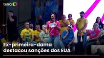 ‘Perdeu o visto? Vai para o Beto Carrero’, ironiza Michelle Bolsonaro em evento do PL