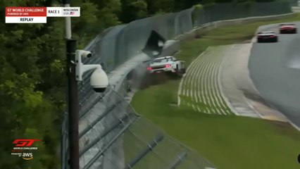 GT World Challenge America 2025 Road America Race 1 Dollahite Coleman Big Crash