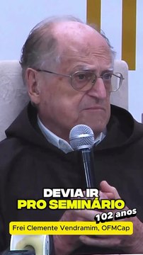 Frei Clemente comemora 102 anos com missa de ação de graças e almoço festivo