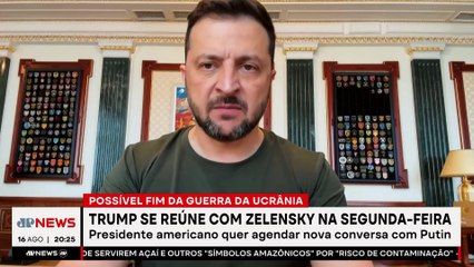 Trump deve se reunir com Zelensky nesta segunda-feira (18)