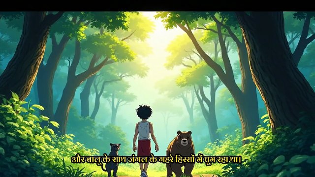 Mowgli Jungle Story New Version | Baloo, Bagheera aur Dosti ki Seekh | Kids Moral Urdu Story