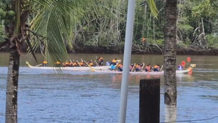 Inicia competencia de botes de dragón en Chiriquí