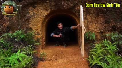 Người Đàn Ông Xây Dựng Hầm Trú Ẩn Dưới Đất, Đào Giếng và Làm Bồn Tắm Tự Chế | Cam Review Sinh Tồn