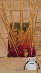 Fixing a pothole with gummy bears?! 🍬🐻🤣 You gotta see this! #weirdhacks