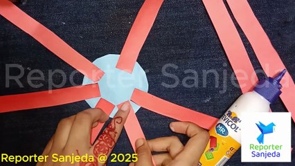 Basket making idea at home with using color paper   Reporter Sanjeda