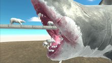 Giant shark swallows polar bear