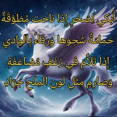 أبكي لصخر إذا ناحت مطوقة  ،   الخنساء