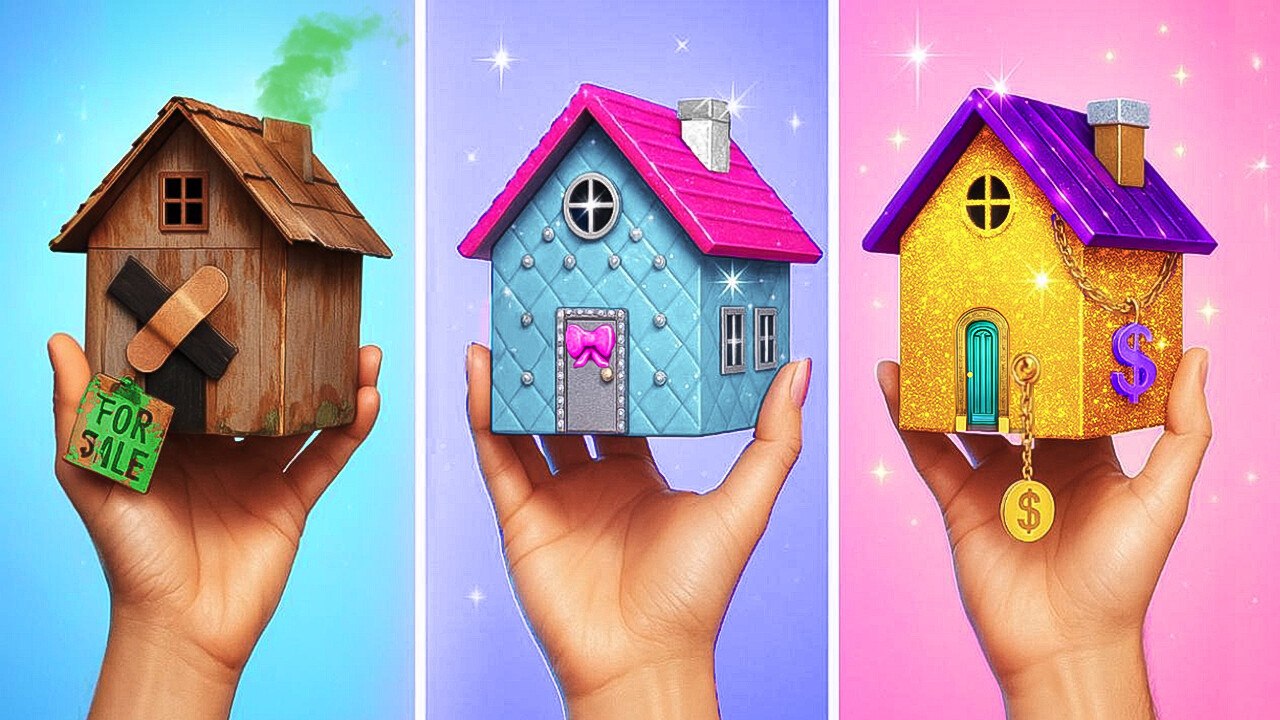 D'une CABANE à un MANOIR DE LUXE ! 💸➡️🏰 Défi de Construction Secrète