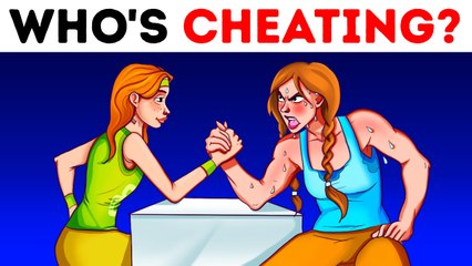Which Girl Is Cheating? 🧐 #riddles #cheater #challenge #brightside #shorts