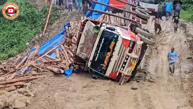 Deadly Hills Trucks Flip Over One After Another on This Dangerous Road