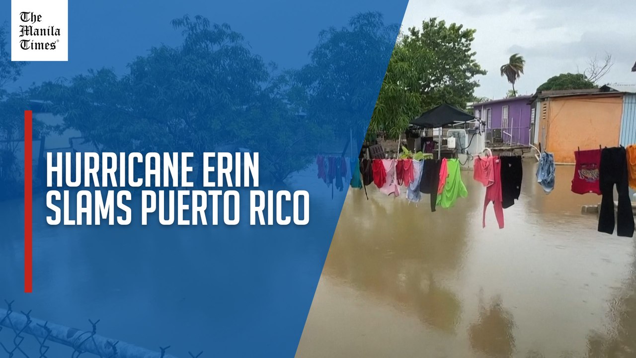 Hurricane Erin causes flooding and downed trees in Puerto Rico