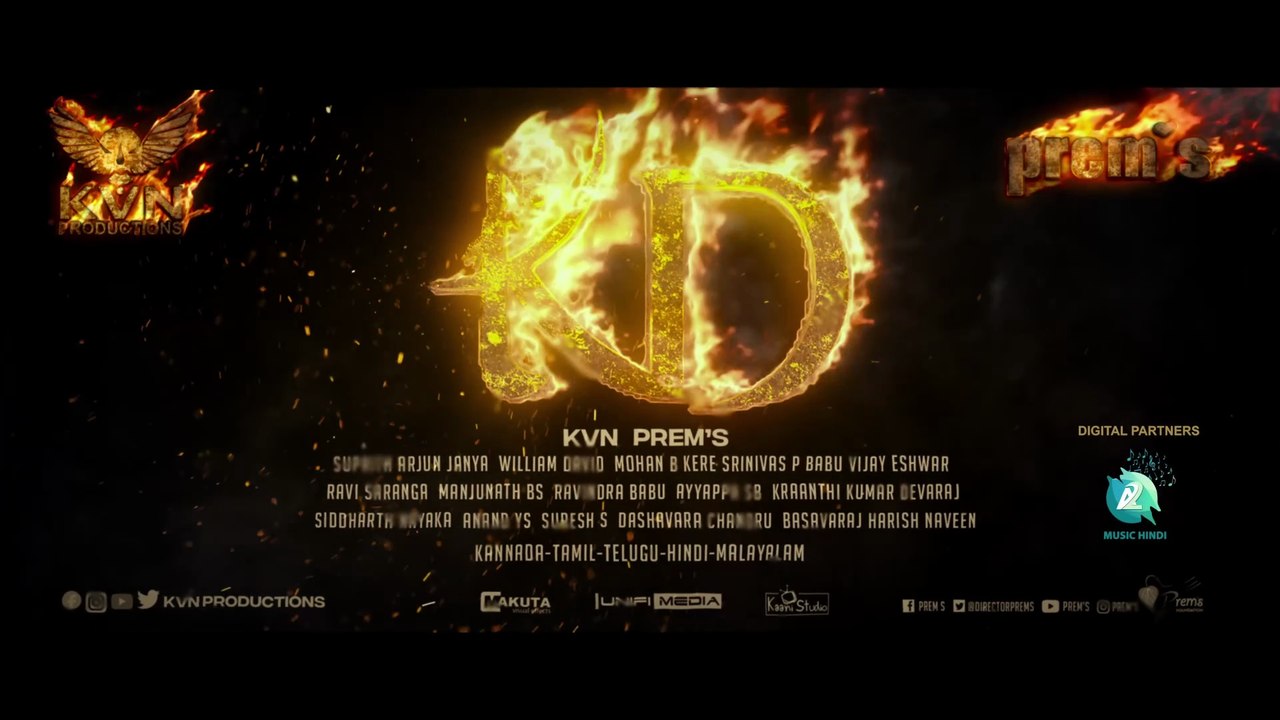 KD - The Devil ｜ Title Teaser ｜ Hindi Movie ｜ P...