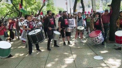 WATCH: Demonstrators in Mexico City demand cutting ties with Israel