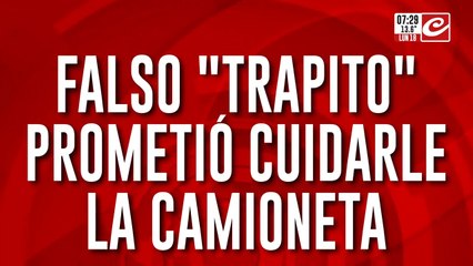 Falso "trapito" queda escrachado mientras intenta robar una camioneta