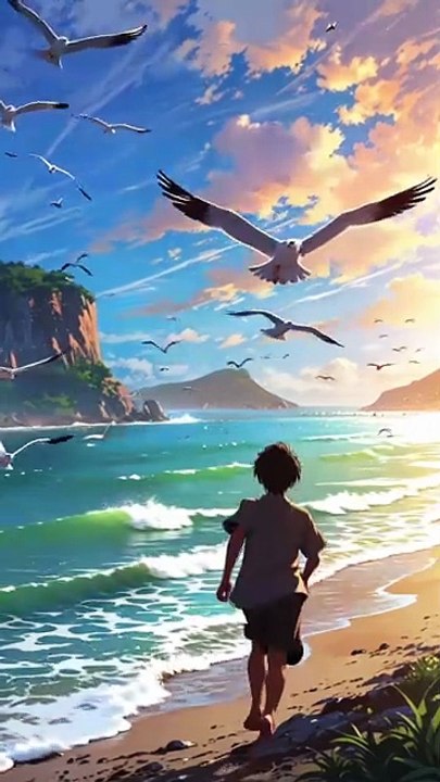 Chasing Sunlight by the Sea