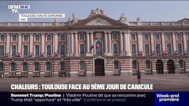 Fortes chaleurs: la ville de Toulouse fait face à son 9ème jour de canicule