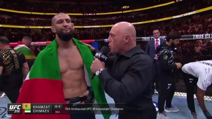 Khamzat Chimaev Octagon Interview | UFC 319