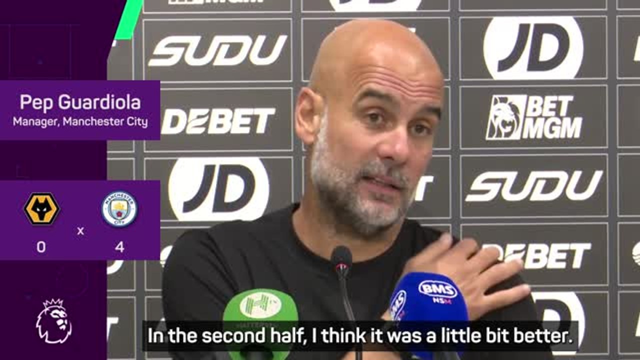 Guardiola 'liked many things' in Man City's win at Wolves