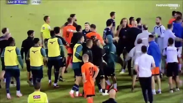 Le match amical Lazio-Atromitos temporairement interrompu après une bagarre impliquant Mattéo Guendouzi - Foot - Serie A