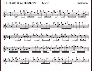 How to Play "The Black Bear" Horn Pipe (traditional) with Music 🎶 #scotish #music #uk