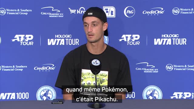 Cincinnati - Atmane  raconte pourquoi il a offert une carte Pokémon à Sinner