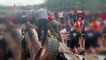 Off-Road yarışlarında yürekleri ağza getiren kaza: Yara almadan kurtuldular
