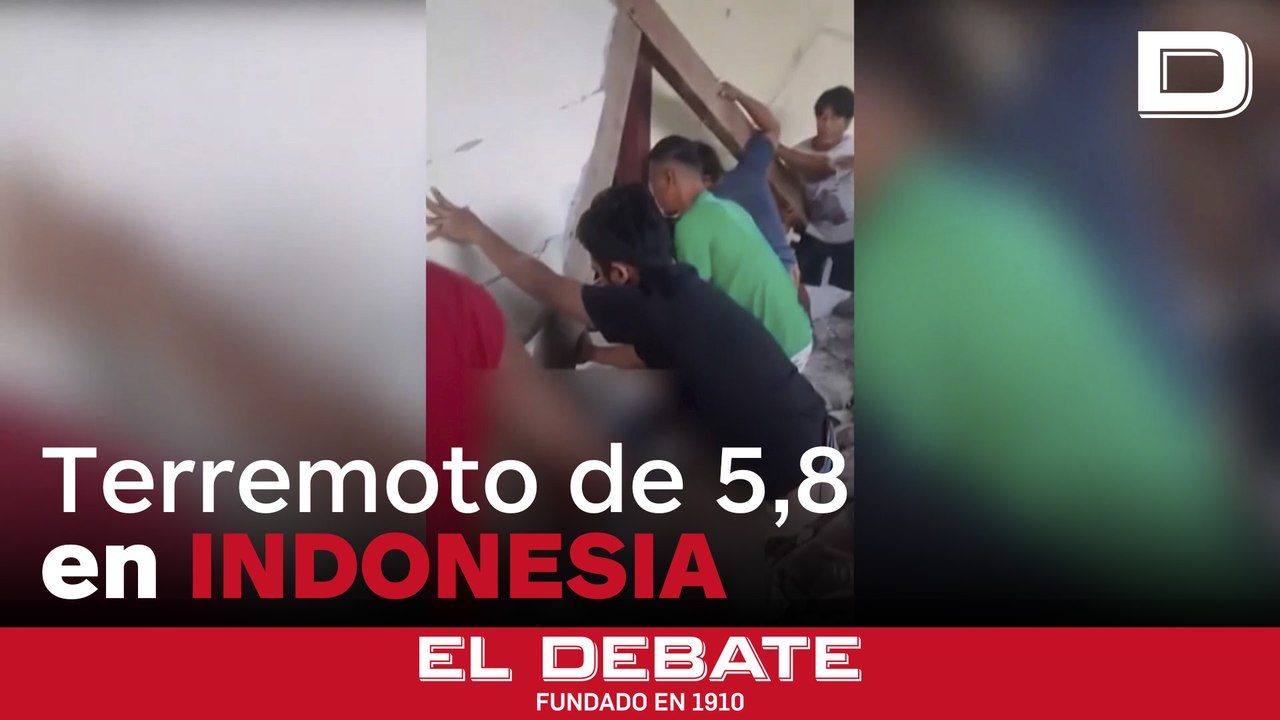Un terremoto de 5,8 en las islas Célebes de Indonesia deja al menos 29 heridos