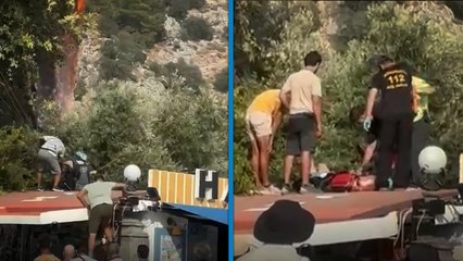 Fethiye'de yamaç paraşütü ağaca takılınca işletmenin çatısına indi: 1 yaralı