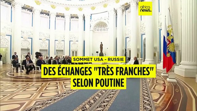 Poutine qualifie de très franches les échanges avec Trump
