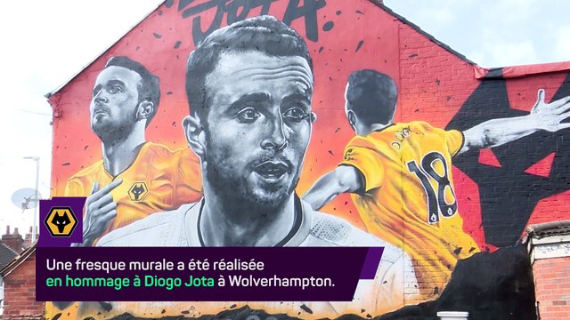 Une fresque murale en hommage à Diogo Jota