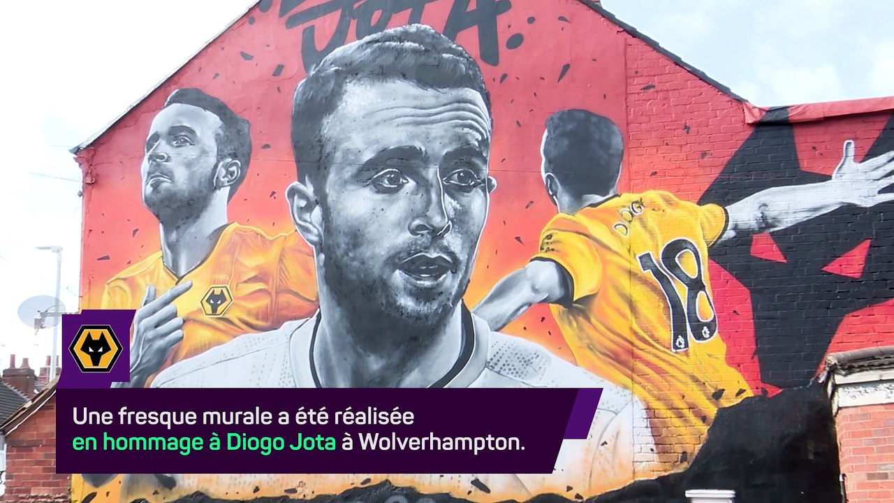 Une fresque murale en hommage à Diogo Jota