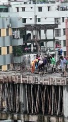 Pas certain que les normes de sécurité soient respectées sur le chantier