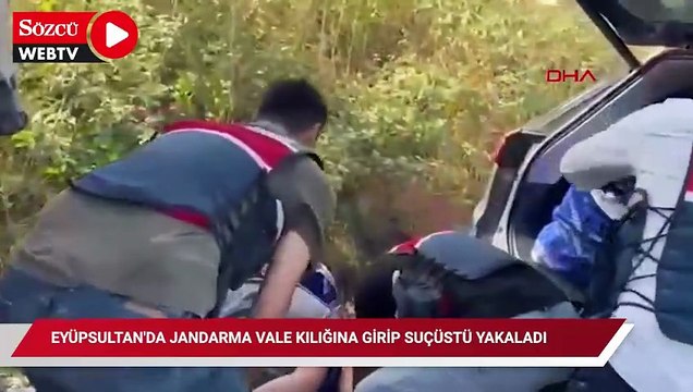 Eyüpsultan'da jandarma vale kılığına girip suçüstü yakaladı; 278 bin uyuşturucu hap ele geçirdi