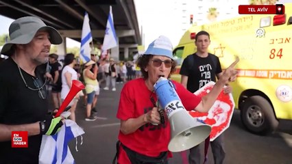 İsrailliler, esirlerin geri getirilmesi için Tel Aviv'de protesto gösterisi düzenledi