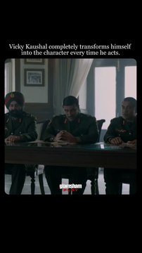 Method acting? No. This is Vicky Kaushal school of becoming the character! 🎭 #GlamSham #Bollywood #VickyKaushal #SamBahadur [ GlamSham, Bollywood, Vicky Kaushal, Sam Bahadur ]