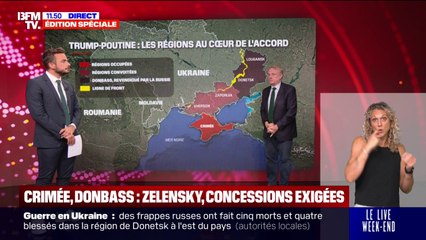 Sommet entre Donald Trump et Volodymyr Zelensky: quels territoires pourraient faire l'objet d'un "échange" entre la Russie et l'Ukraine?