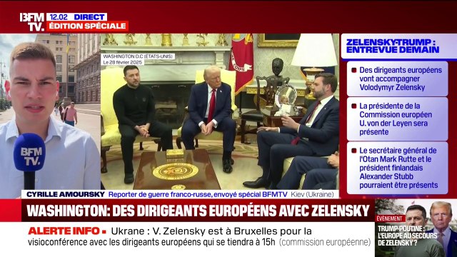 Ursula von der Leyen et d'autres dirigeants européens accompagneront Volodymyr Zelensky lors de sa rencontre avec Donald Trump