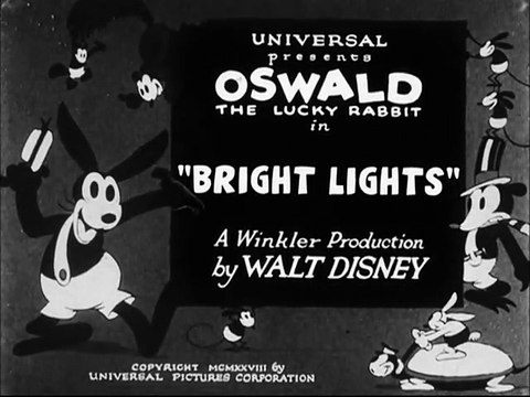 Bright Lights (1928) – Classic Oswald the Lucky Rabbit Cartoon | Public Domain Animation