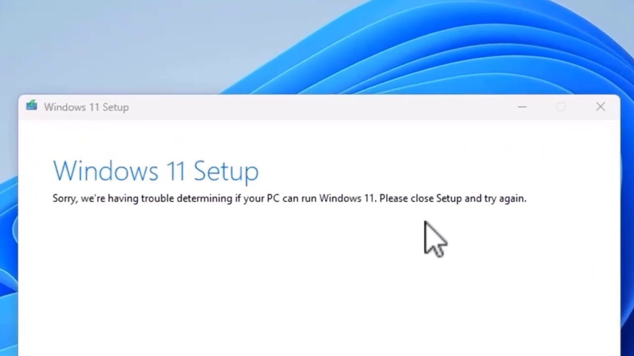 Fix "Sorry, We're Having Trouble Determining If Your PC Can Run Windows 11" | 100% Working