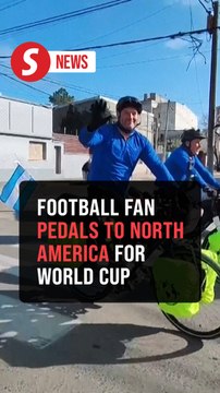 Football fan once again begins epic cycling journey to 2026 World Cup