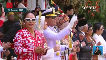 Bocah 'Aura Farming' Pacu Jalur Naik Mimbar Istana Salaman dengan Presiden Prabowo | HUT KE-80 RI