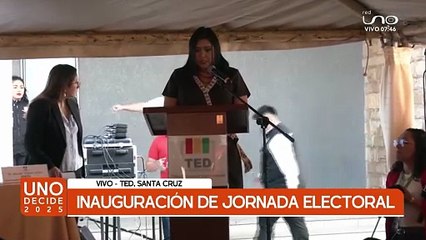 TED DE SANTA CRUZ DA INICIO A LA JORNADA ELECTORAL