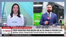 Fiesp mantém projeção de alta para o PIB em 2,4%