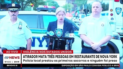 Atirador mata três pessoas em restaurante de Nova York